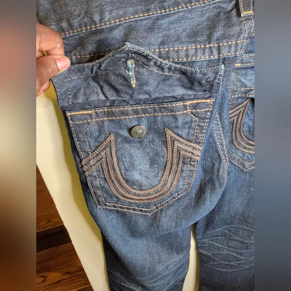 True Religion Ricky Big T Men's Blue Jeans - Picture 5 of 13